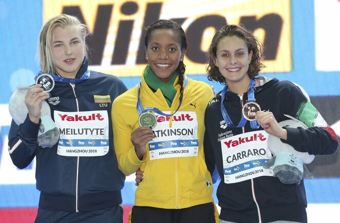 Rūta Meilutytė 2018 metų pasaulio čempionato 50 metrų krūtine rungtyje iškovojo sidabrą | Scanpix nuotr.