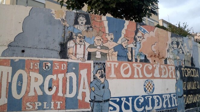 ''Hajduk'' grafičiai ant sienų | Asmeninio archyvo