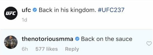 Conoro McGregoro žinutė | Instagram.com nuotr Conoro McGregoro žinutė | Instagram.com nuotr