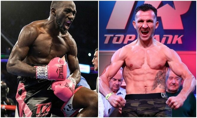 Terence'as Crawfordas ir Egidijus Kavaliauskas | „Top Rank“ nuotr. Terence'as Crawfordas ir Egidijus Kavaliauskas | „Top Rank“ nuotr.