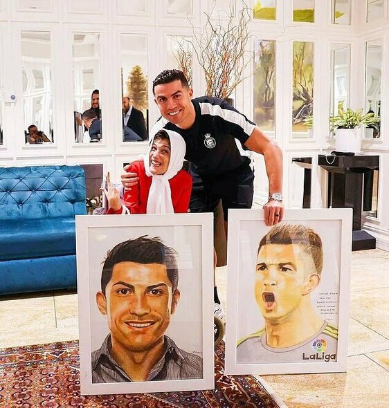 Cristiano Ronaldo ir Fatima Hamimi | Organizatorių nuotr.