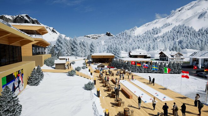 „Warner Bros. Discovery“ pristato moderniausias 2026 m. žiemos olimpinių žaidynių studijas | Organizatorių nuotr. „Warner Bros. Discovery“ pristato moderniausias 2026 m. žiemos olimpinių žaidynių studijas | Organizatorių nuotr.