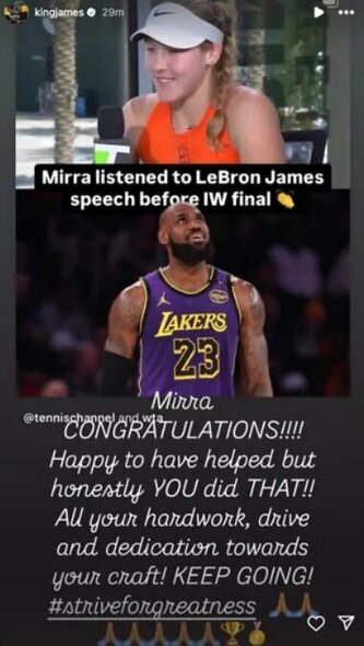 LeBrono Jameso žinutė | Instagram.com nuotr