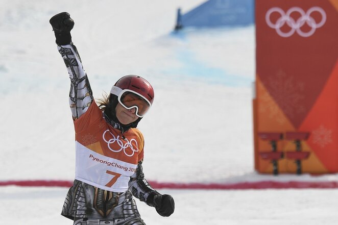 Moterų snieglenčių sporto paralelinio didžiojo slalomo finalas | Scanpix nuotr.