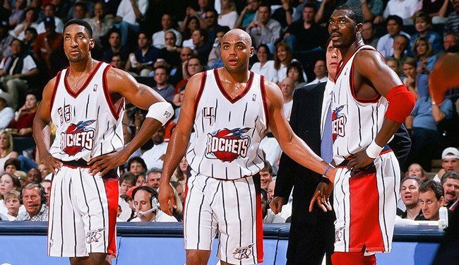 Scottie Pippenas, Charlesas Barkley ir Hakeemas Olajuwonas | Organizatorių nuotr.