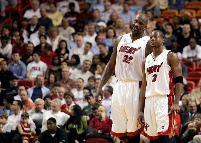 Shaquille'as O'Nealas ir Dwyane'as Wade'as | „Twitter“ nuotr.