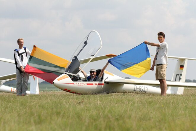 Skrydžio į Ukrainą akimirka | Vismantės Ruzgaitės nuotr.