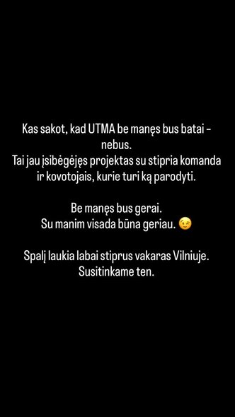 Dominyko Dirksčio žinutė | Instagram.com nuotr