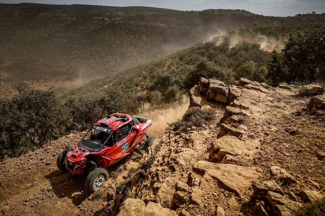 Mindaugas Sidabras ir Ernestas Česokas pasaulio čempionato etape Maroke | Komandos nuotr.