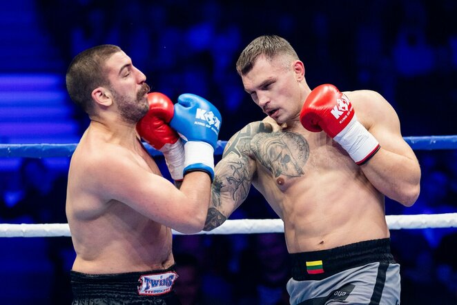 Sergejus Maslobojevas ir Nika Kulumbegashvili l Irmanto Gelūno/BNS Foto nuotr. Sergejus Maslobojevas ir Nika Kulumbegashvili l Irmanto Gelūno/BNS Foto nuotr.