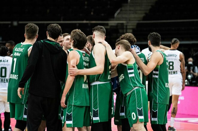 „Žalgirio“ ir „Panathinaikos“ rungtynės | BNS/Arno Strumilos nuotr. „Žalgirio“ ir „Panathinaikos“ rungtynės | BNS/Arno Strumilos nuotr.