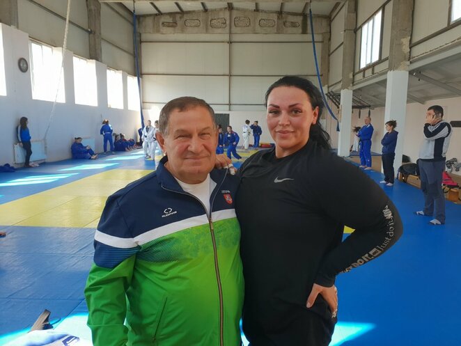 Sandra Jablonskytė su treneriu Eduardu Techovu | Asmeninio archyvo