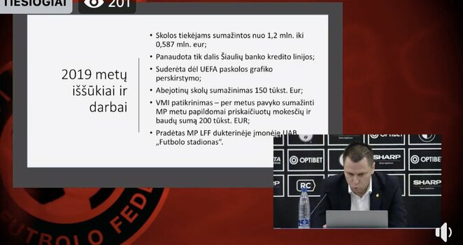 LFF biudžeto pristatymas | Organizatorių nuotr.