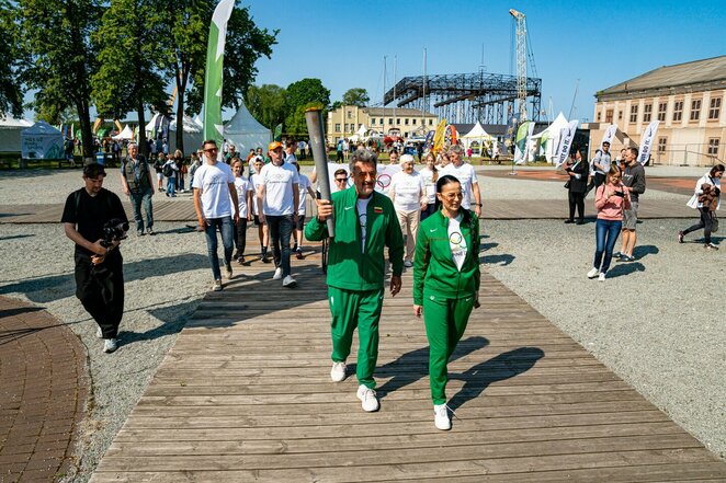 Klaipėdoje uždegta Olimpinės dienos ugnis | LTOK nuotr.