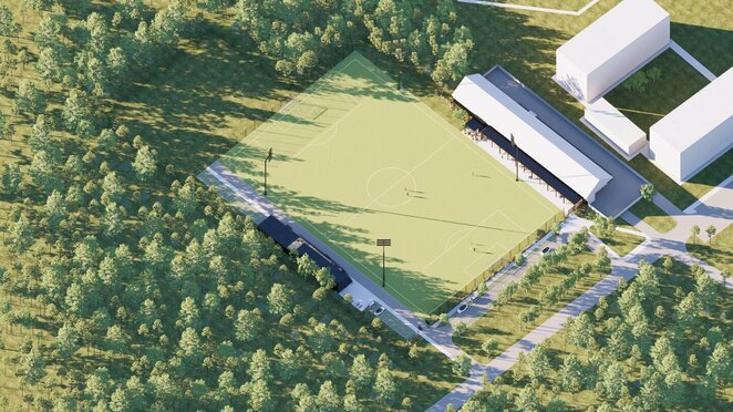 „Vilnius Football Academy“ vizualizacija | Organizatorių nuotr.
