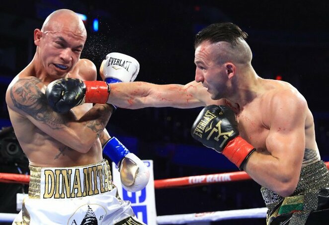 Egidijus Kavaliauskas ir Roberto Arriaza | „Top Rank“ nuotr.