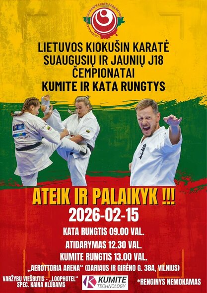 Čempionato plakatas | Organizatorių nuotr.