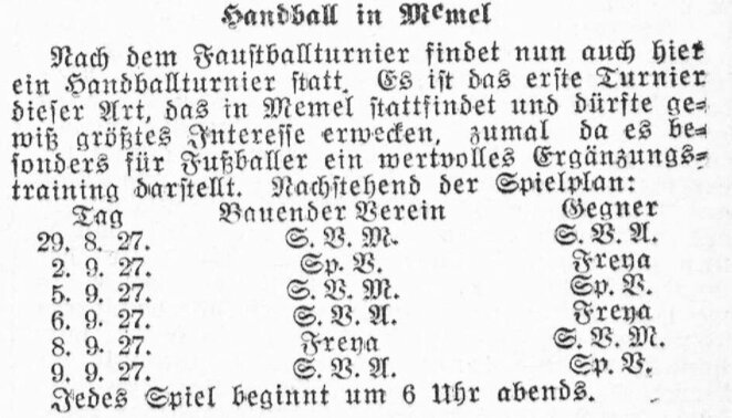 Rasta originalaus laikraščio kopija su pirmuoju rankinio paminėjimu Lietuvoje | Organizatorių nuotr.