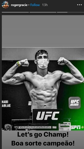 Rogerio Gracie žinutė | Instagram.com nuotr