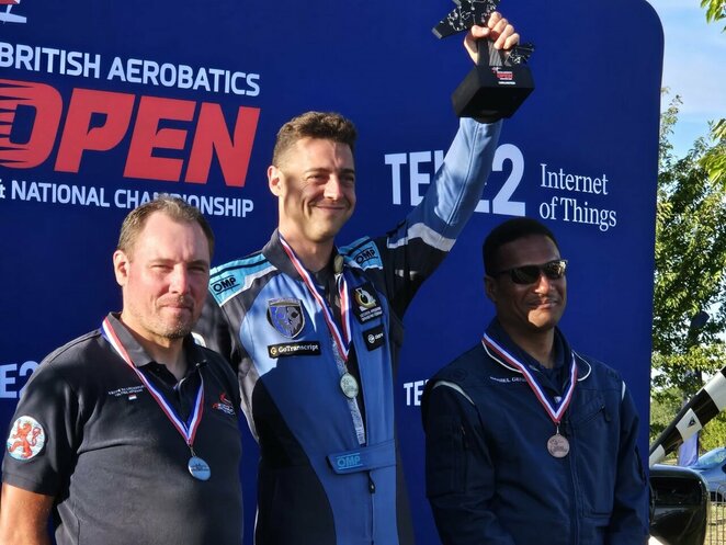 Igoris Lobanovas tapo „British Open“ akrobatinio skraidymo čempionu | Organizatorių nuotr.