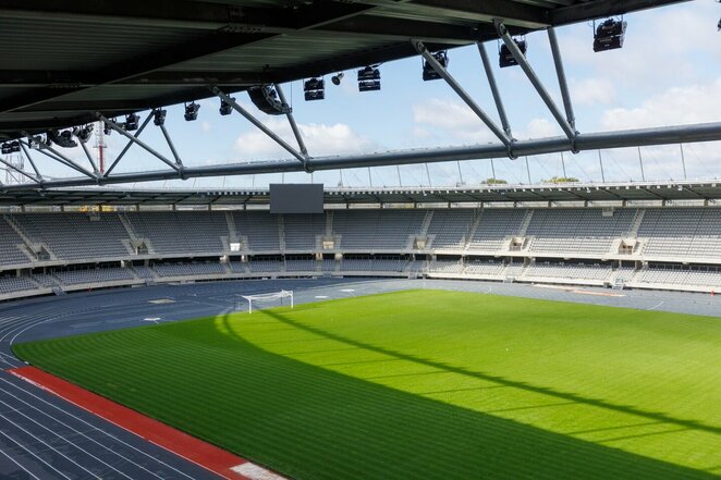 Kaune oficialiai užbaigta Dariaus ir Girėno stadiono rekonstrukcija | Eriko Ovčarenko / BNS foto nuotr.