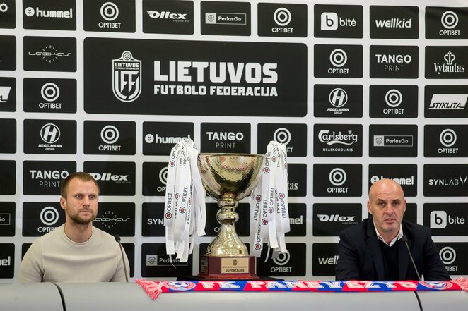 Optibet LFF supertaurės spaudos konferencija | LFF nuotr. Optibet LFF supertaurės spaudos konferencija | LFF nuotr.