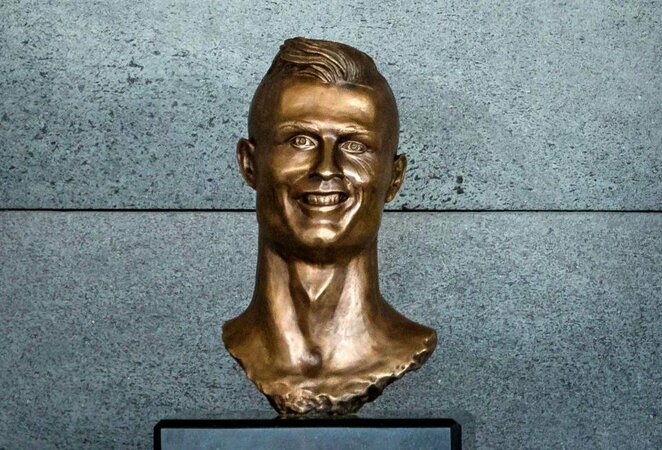 C.Ronaldo skulptūra | Organizatorių nuotr.