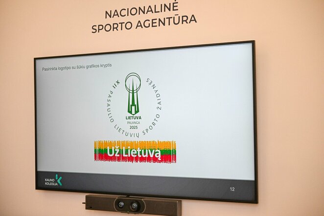 Pristatytas Pasaulio lietuvių sporto žaidynių atnaujintas logotipas ir šūkis | Alfredo Pliadžio nuotr.