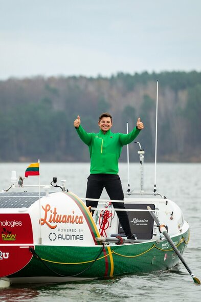 Aurimas Valujavičius per 110 dienų bandys perplaukti Atlanto vandenyną valtimi | Vytauto Dranginio nuotr.