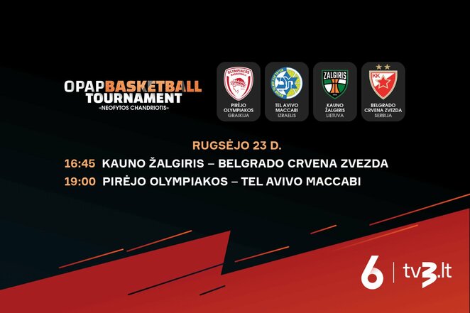 Transliacijų tvarkaraštis | Organizatorių nuotr. Transliacijų tvarkaraštis | Organizatorių nuotr.