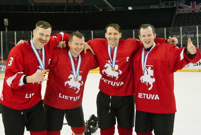 Mindaugas Kieras, Rolandas Aliukonis, Darius Pliskauskas ir Artūras Katulis | hockey.lt nuotr.