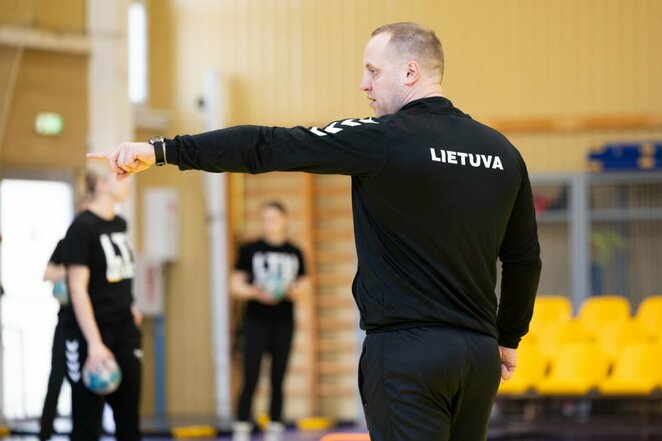 Lietuvos moterų rankinio rinktinės treniruotė | Sauliaus Čirbos nuotr.