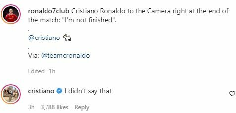 Cristiano Ronaldo žinutė | Instagram.com nuotr