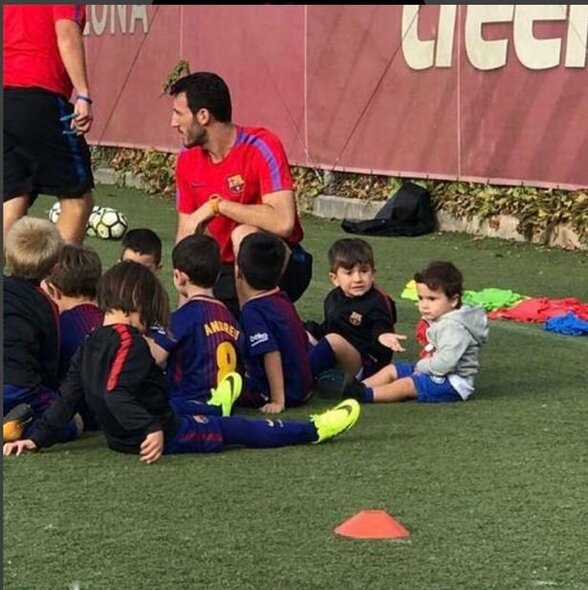 L.Messi vaikai „Barcelona“ treniruotėje | Organizatorių nuotr.