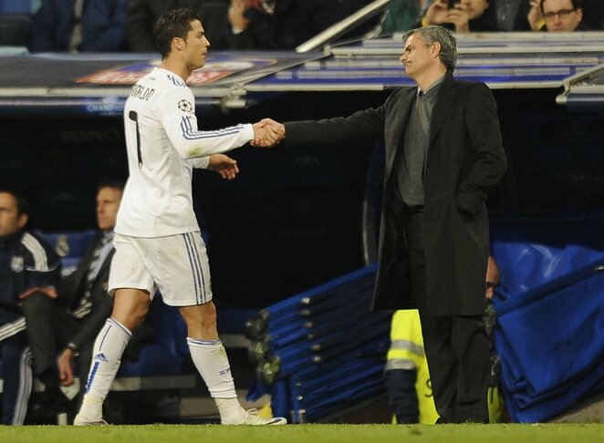 Cristiano Ronaldo ir Jose Mourinho | Scanpix nuotr.