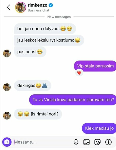 Dirksčio ir Rimkaus pokalbis | Organizatorių nuotr.