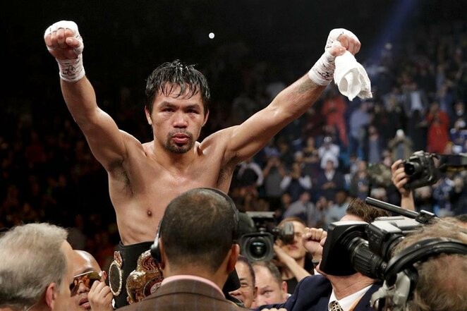 Manny Pacquiao prieš Adrieną Bronerį | Scanpix nuotr.