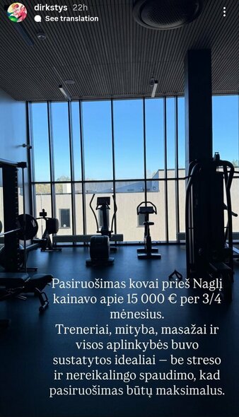 Dominyko Dirksčio žinutė | Instagram.com nuotr