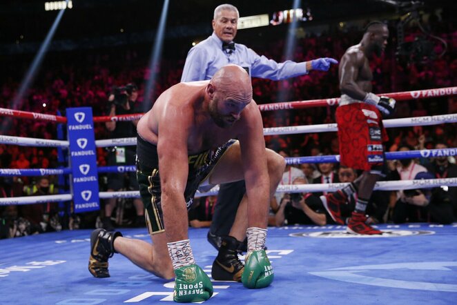 Tysonas Fury ir Deontay Wilderis | Scanpix nuotr.