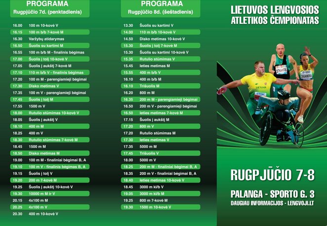 Lietuvos čempionato programa | Organizatorių nuotr.