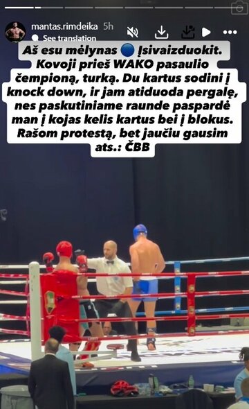 Manto Rimdeikos įrašas | Instagram.com nuotr