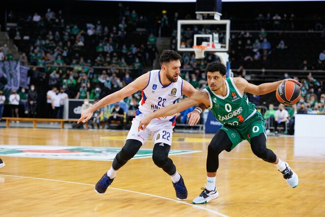 „Žalgiris“ – „Anadolu Efes“ rungtynių akimirka | Roko Lukoševičiaus/BNS Foto nuotr.