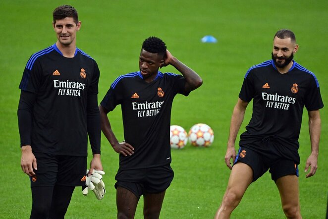 Thibaut Courtois ir Vinicius | Scanpix nuotr.