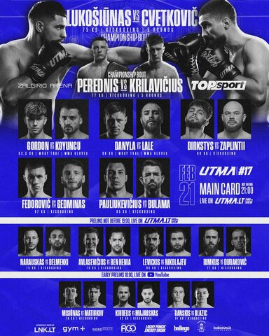 &bdquo;UTMA 17&ldquo; turnyro programa | Organizatorių nuotr.