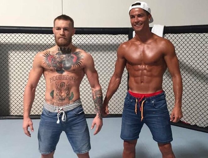 Cristiano Ronaldo ir Conoras McGregoras | Instagram.com nuotr