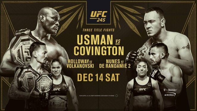 „UFC 245“ turnyras | Organizatorių nuotr.