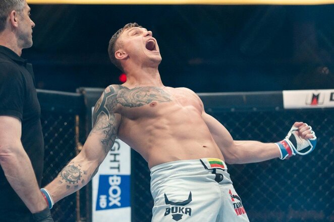 Sergejus Maslobojevas prieš Nicolai Garbuzą | Žygimanto Gedvilos / BNS foto nuotr. Sergejus Maslobojevas prieš Nicolai Garbuzą | Žygimanto Gedvilos / BNS foto nuotr.
