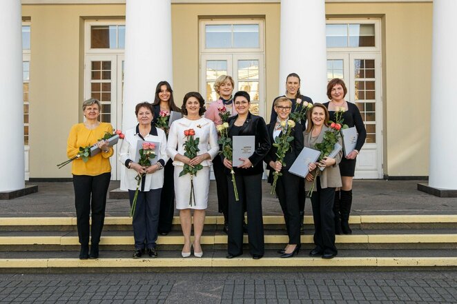 Prezidentūroje pagerbtos olimpinės medalininkės | Vytauto Dranginio nuotr.