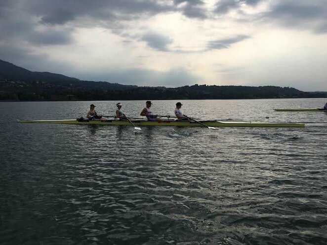 Giedrė Rakauskaitė su įgula | asmeninio archyvo nuotr. Giedrė Rakauskaitė su įgula | asmeninio archyvo nuotr.