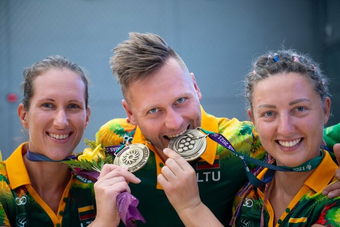 Kurčiųjų žaidynėse – paplūdimio tinklininkių bronza | Augusto Četkausko nuotr. Kurčiųjų žaidynėse – paplūdimio tinklininkių bronza | Augusto Četkausko nuotr.